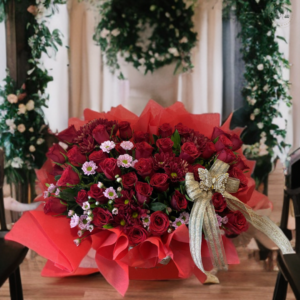 Royal Red & Pink Floral Elegance